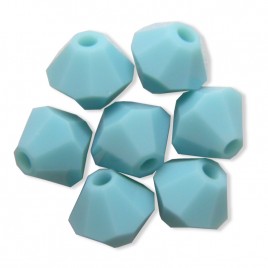 Swarovski 5328 Xilion Bead 4mm Turquoise Bicone