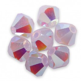 Swarovski 5328 Xilion Bead 4mm Violet Opal AB2x Bicone