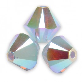 Swarovski 5328 Xilion Bead 6mm Air Blue Opal AB2x Bicone