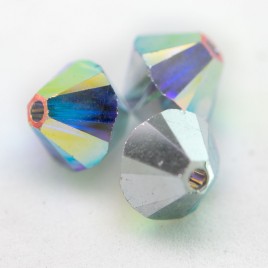 Swarovski 5328 Xilion Bead 6mm Crystal AB CAL Bicone