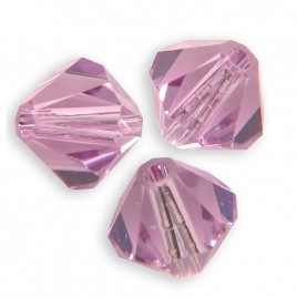 Swarovski 5328 Xilion Bead 6mm Light Amethyst Bicone