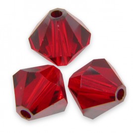 Swarovski 5328 Xilion Bead 6mm Light Siam Satin Bicone