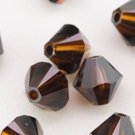 Swarovski 5328 Xilion Bead 6mm Mocca Bicone