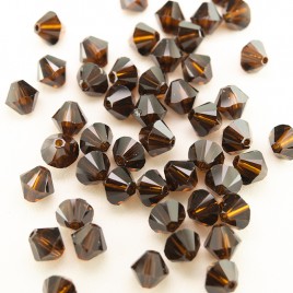 Swarovski 5328 Xilion Bead 6mm Mocca Bicone