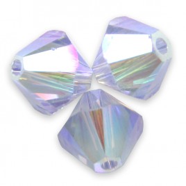 Swarovski 5328 Xilion Bead 6mm Provence lavender AB2x Bicone