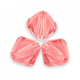 Swarovski 5328 Xilion Bead 6mm Rose Peach Bicone