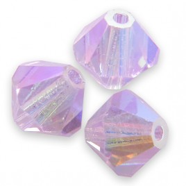 Swarovski 5328 Xilion Bead 6mm Violet AB2x Bicone