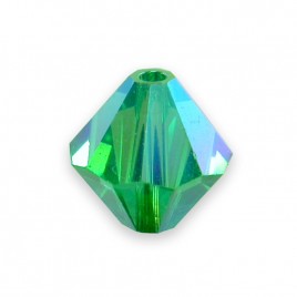 Swarovski 5328 Xilion Bead 8mm Light Emerald AB2x