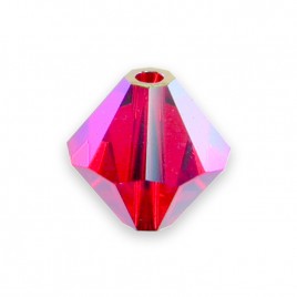 Swarovski 5328 Xilion Bead 8mm Light Siam AB2x Bicone