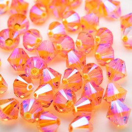 Swarovski 5328 Xilion Bead 8mm Sun AB2x Bicone