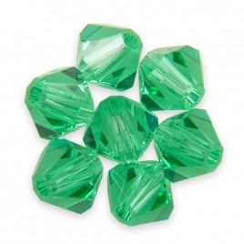Swarovski 5328 Xillion Bead 4mm Light Emerald Bicone