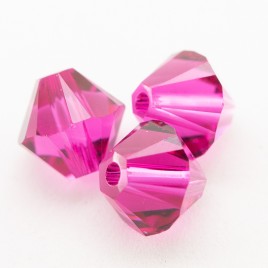 Swarovski 5328 Xillion Bead 6mm fuchsia Bicone