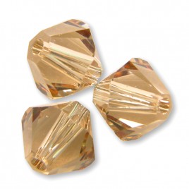 Swarovski 5328 Xillion Bead 6mm Light Colorado Topaz Bicone
