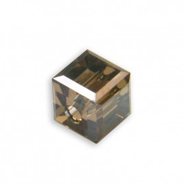Swarovski 5601 4mm Crystal Bronze Shade Cube Bead